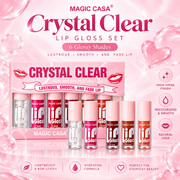 MAGIC CASA Crystal Clear 6-Piece Mini Lip Gloss Set