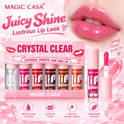 MAGIC CASA Crystal Clear 6-Piece Mini Lip Gloss Set