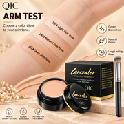 QIC Concealer, Waterproof Full Coverage Cream Concealer