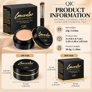 QIC Concealer, Waterproof Full Coverage Cream Concealer