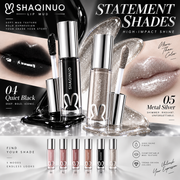 SHAQINUO Water Light Mirror Lip Gloss Long Lasting Lip Oil