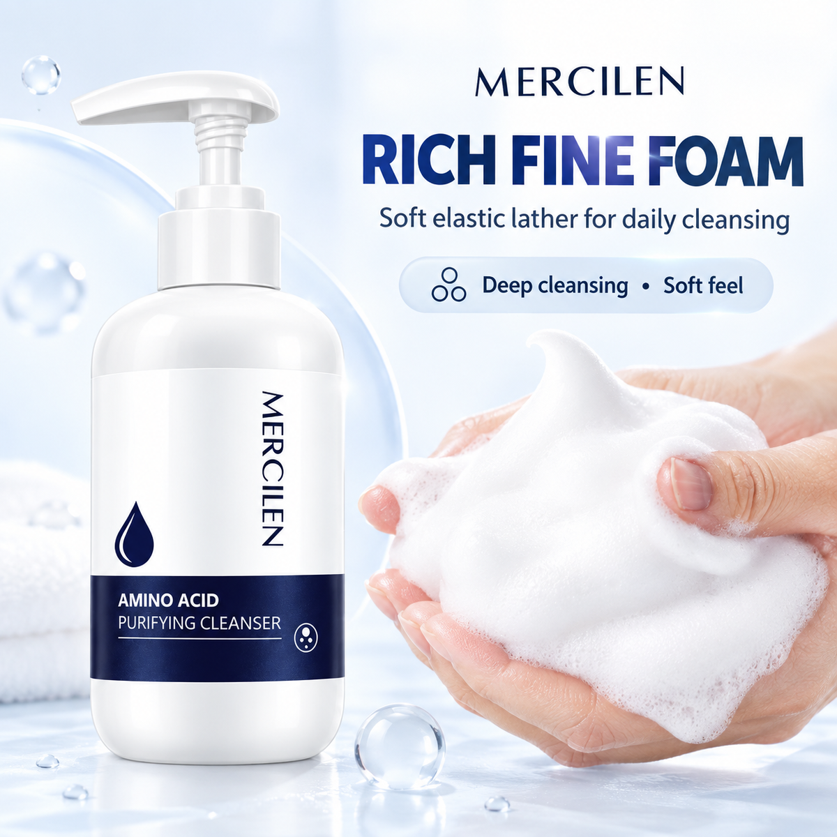 MERCILEN Amino Acid Purifying Cleanser Gentle Face Wash
