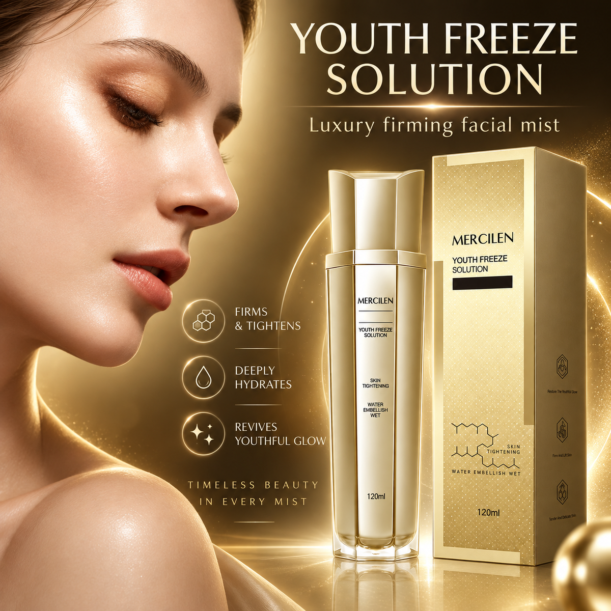 MERCILEN Youth Freeze Solution Collagen Face Mist