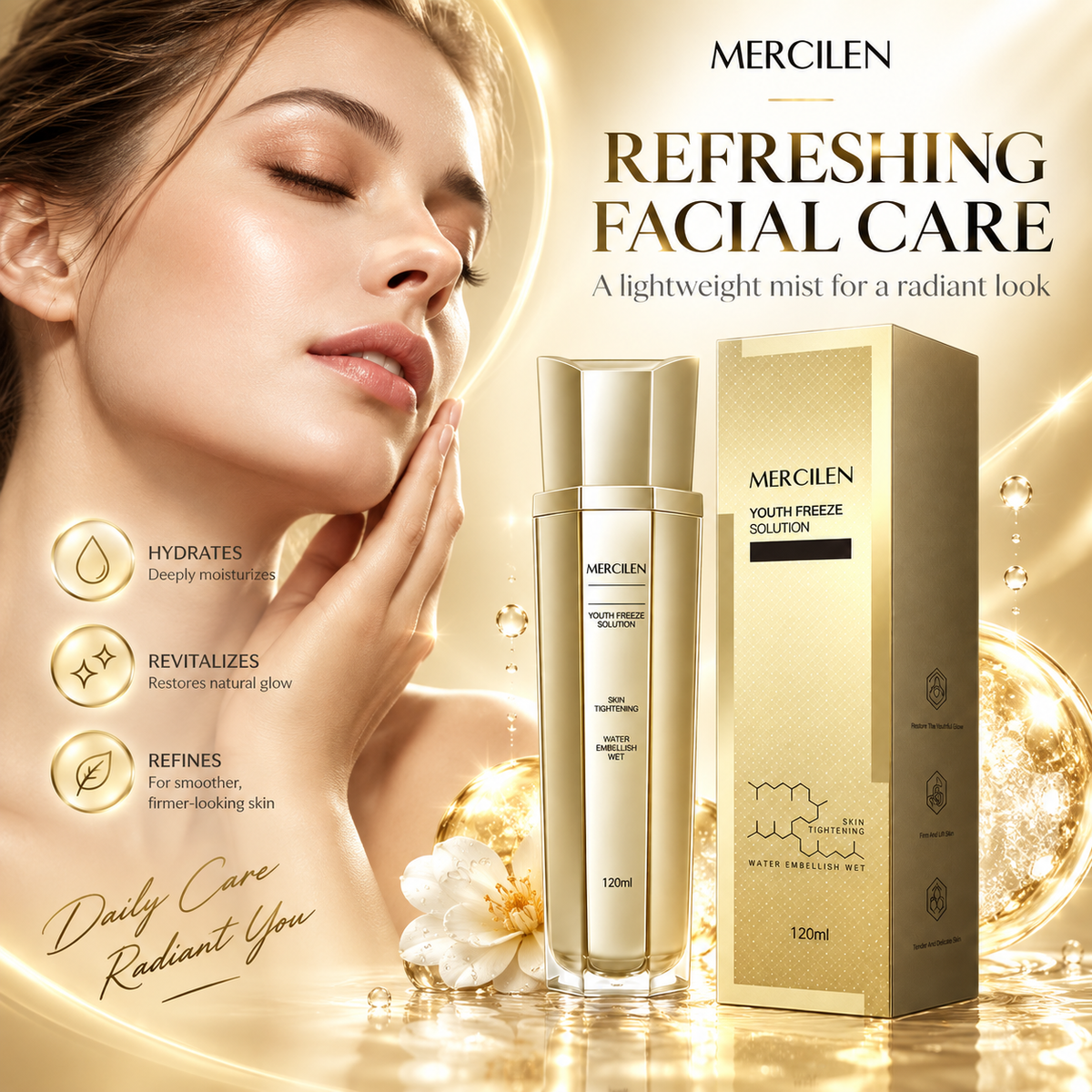MERCILEN Youth Freeze Solution Collagen Face Mist