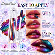 Dragon Ranee Color Changing Lip Gloss Metallic Lip Glaze