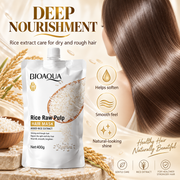 BIOAQUA Rice Raw Pulp Hair Mask for Dry Damaged Hair