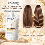 BIOAQUA Rice Raw Pulp Hair Mask for Dry Damaged Hair