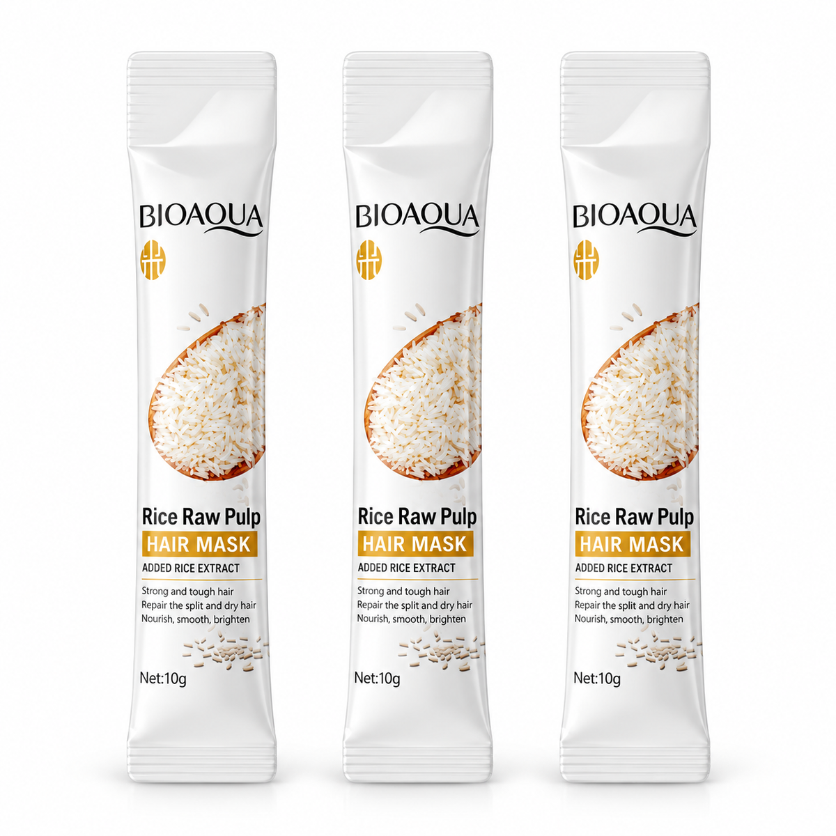 BIOAQUA Rice Raw Pulp Hair Mask for Dry Damaged Hair
