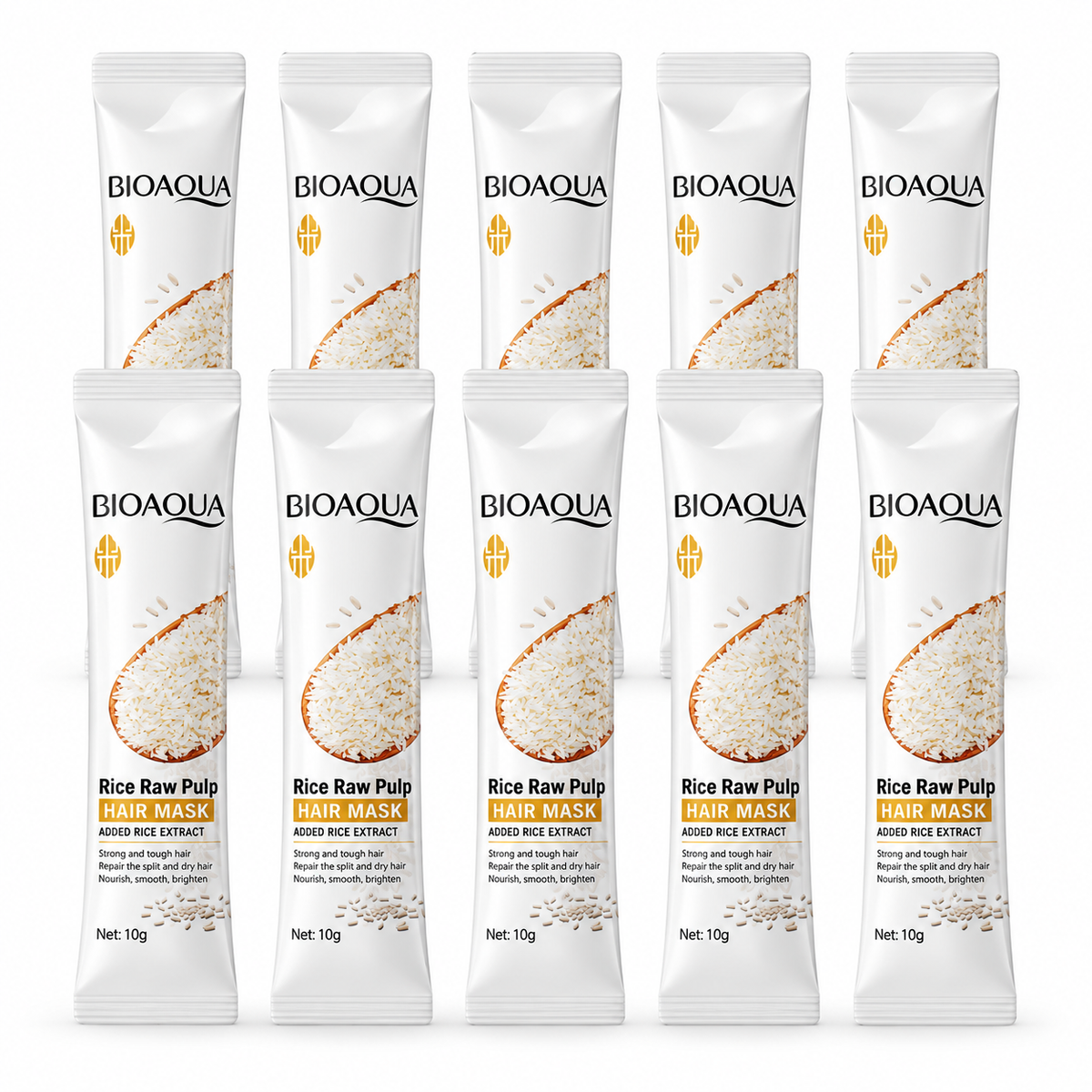 BIOAQUA Rice Raw Pulp Hair Mask for Dry Damaged Hair
