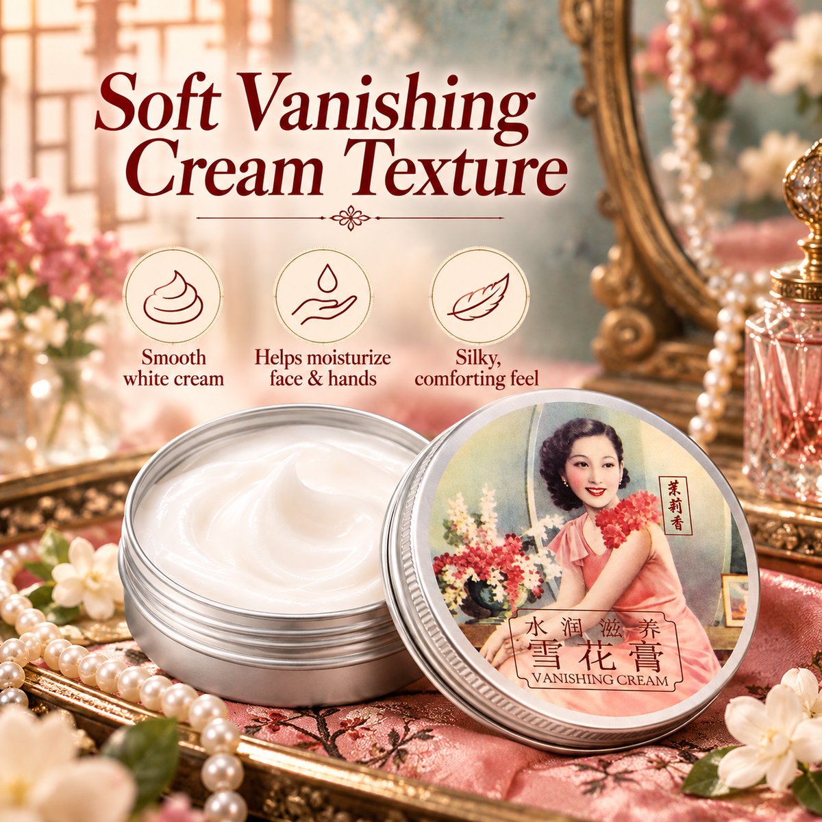 Shanghai Lady Snow Cream Vanishing Hand & Face Cream