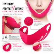 AVAJAR Perfect V Lifting Premium Plus Mask for Face & Neck