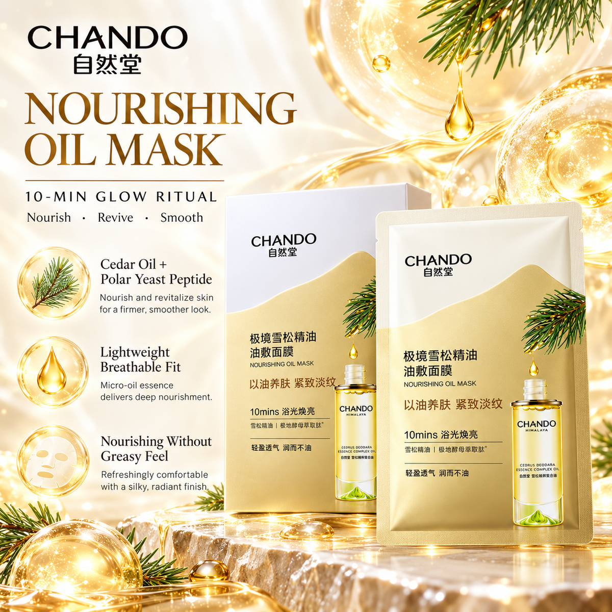 CHANDO Nourishing Oil Firming Anti-Wrinkle Face Mask