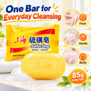 Shanghai Sulfur Soap 85g Cleansing Bar for Face and Body