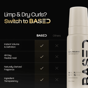 BASED Curl Mousse for Curly Hair 6.8 oz - AHVTE