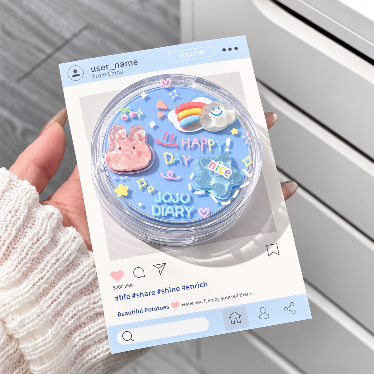 JOJO DIARY Hydrating Air Cushion BB Cream, Waterproof