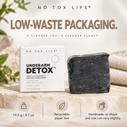 No Tox Life Underarm Detox Bar, Vegan & Plastic-Free
