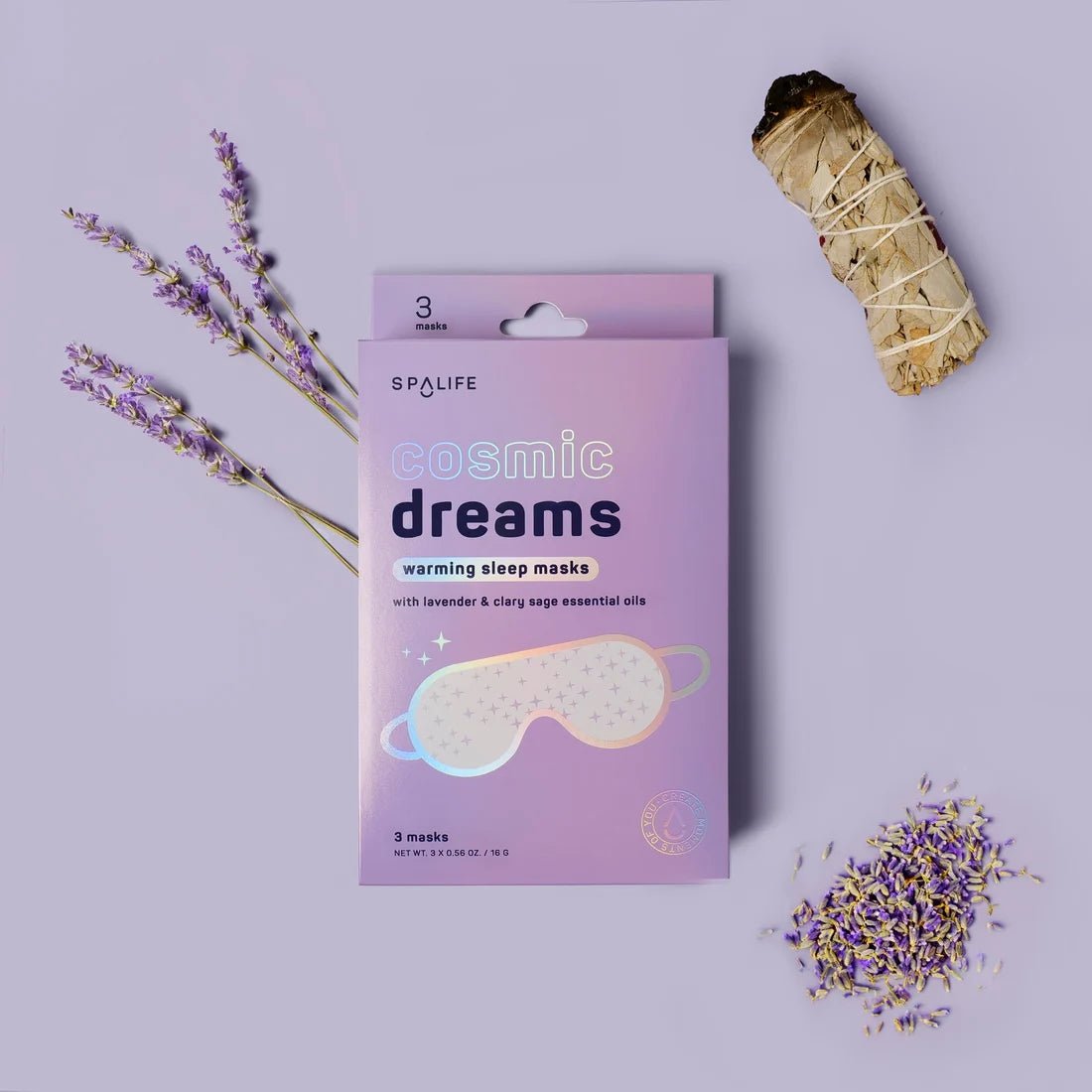 SpaLife Cosmic Dreams Warming Sleep Masks, 3 Pack - AHVTE