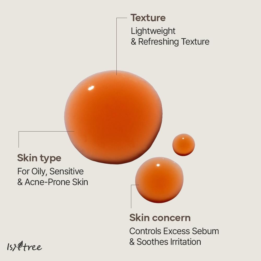 Isntree Green Tea Fresh Toner 200mL official texture and skin fit