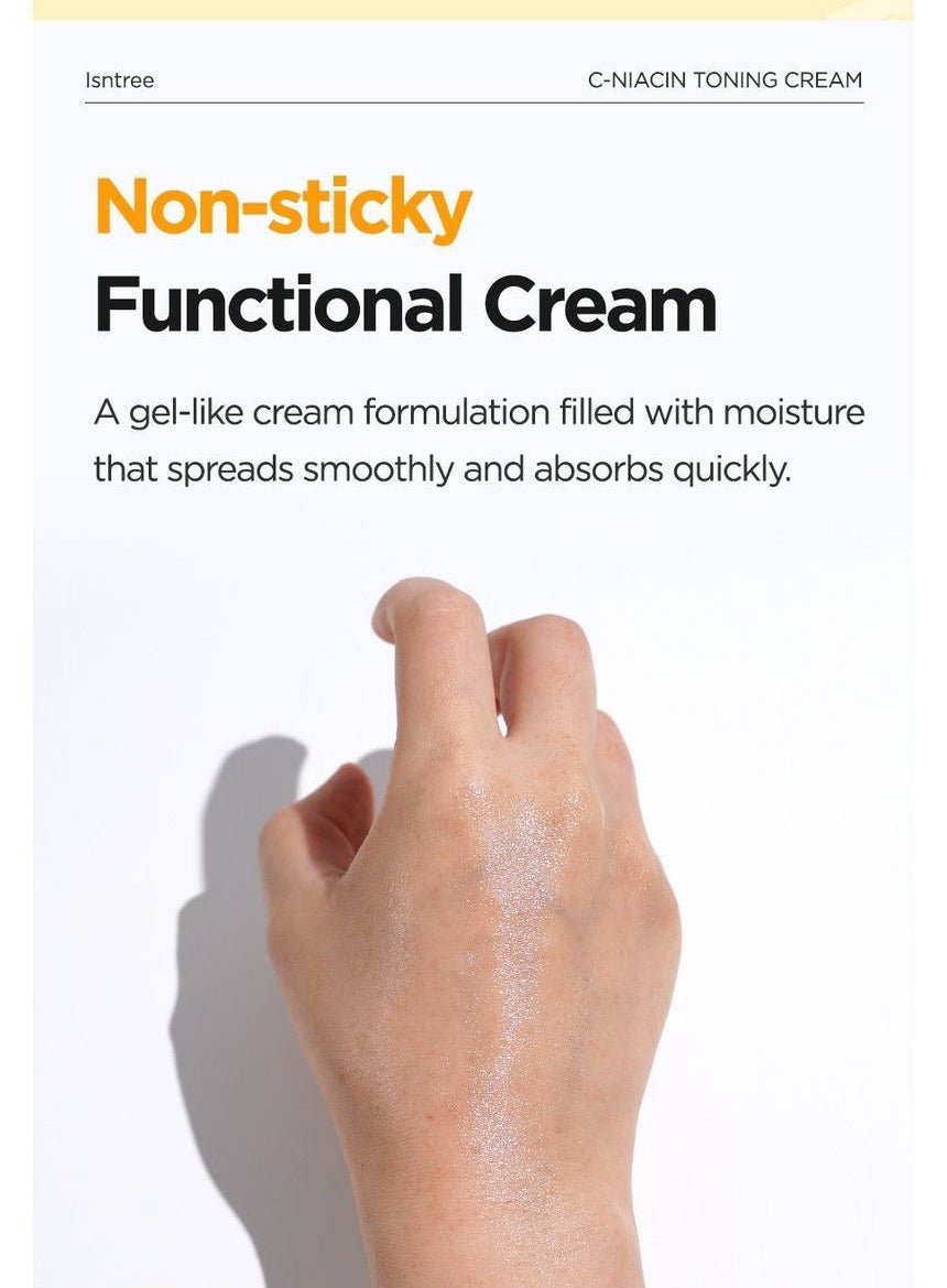 Isntree C-Niacin Toning Cream 50mL moisturizing gel texture