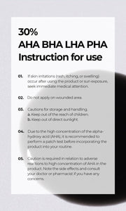 Isntree Hyper Acid 4 AHA BHA PHA LHA 30 Serum 20mL high acid use and storage precautions
