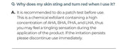 Isntree Hyper Acid 4 AHA BHA PHA LHA 30 Serum 20mL tingling and irritation faq