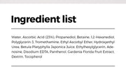 Isntree Hyper Vitamin C 23 Serum 20mL full ingredient list