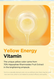 Isntree C-Niacin Toning Ampoule 50mL natural yellow color labeling basis