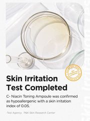 Isntree C-Niacin Toning Ampoule 50mL skin irritation test