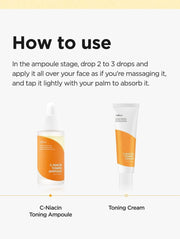 Isntree C-Niacin Toning Ampoule 50mL how to use and routine
