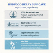 SKINFOOD berry moist Sun Cream - Full packaging and formulation information