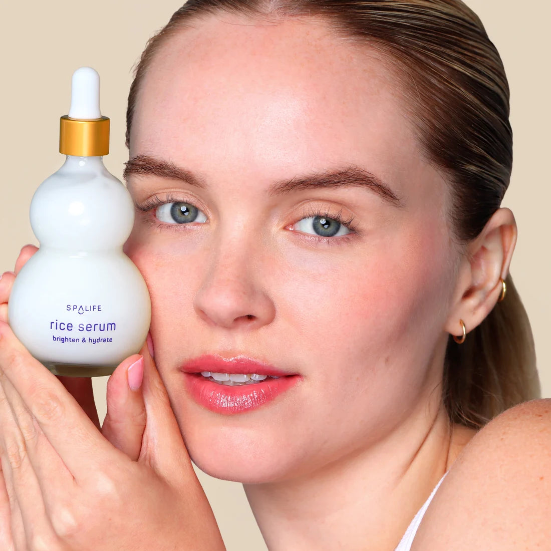 SpaLife Korean Rice Serum with Hyaluronic Acid & Oat Extract