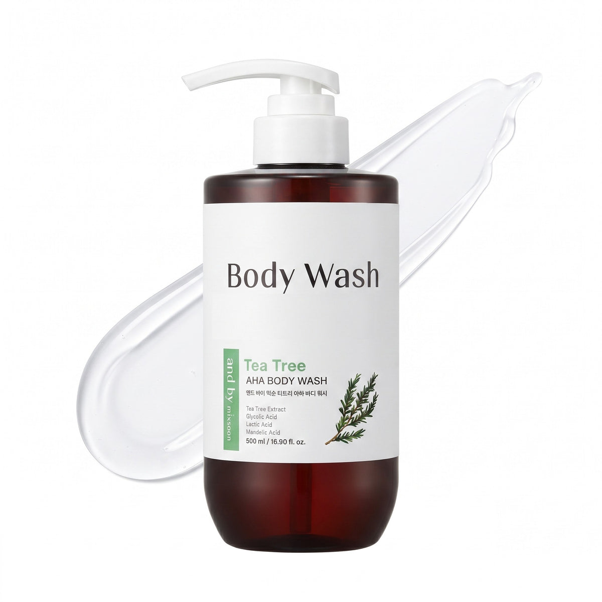 and by mixsoon Tea Tree AHA Body Wash 500ml - AHVTE