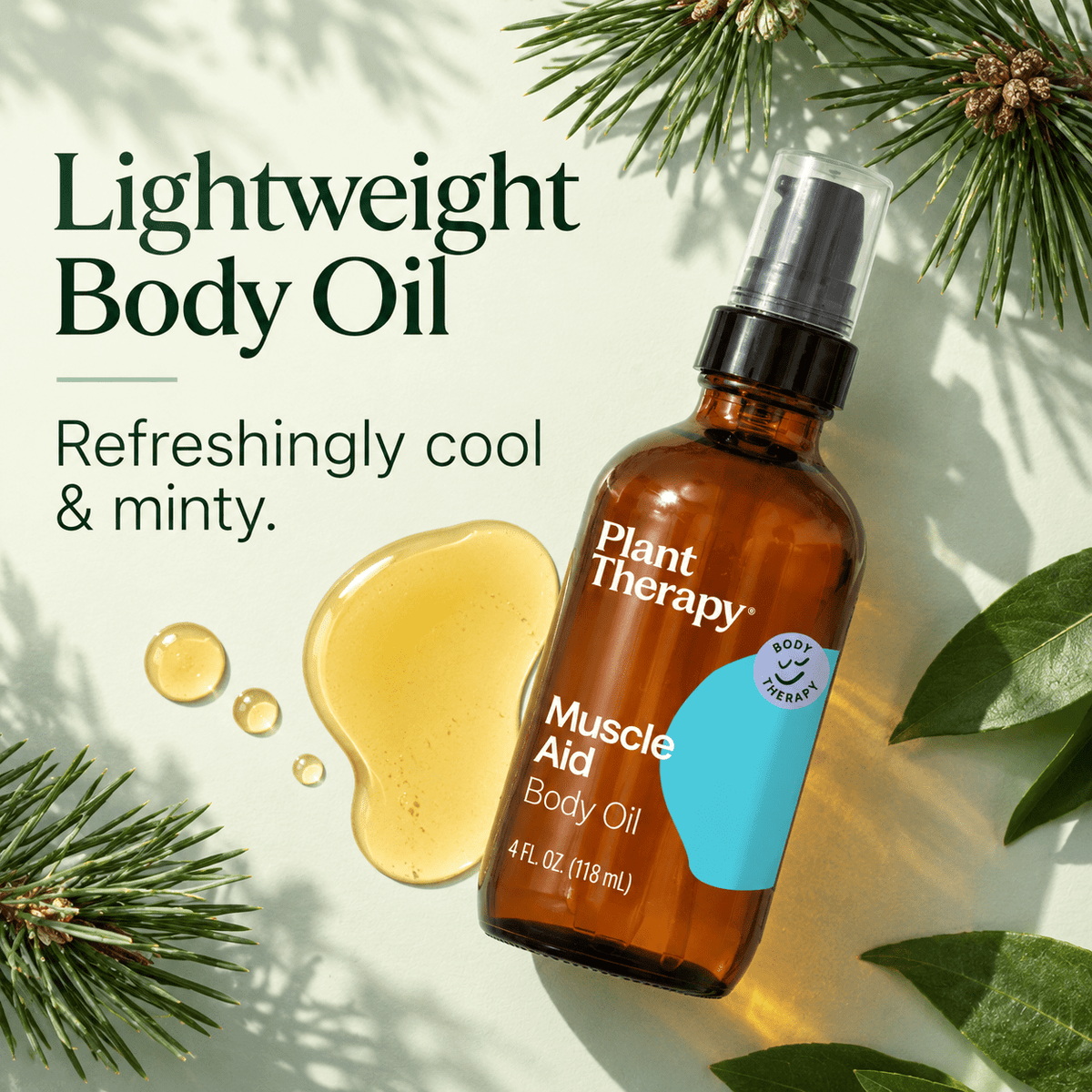 Plant Therapy Muscle Aid Body Oil 4 oz - AHVTE