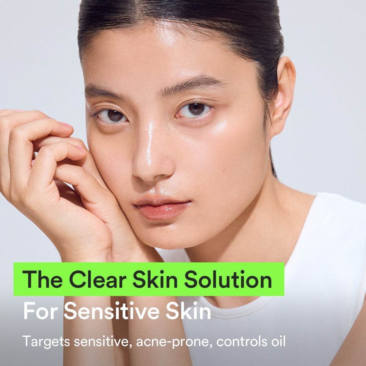 Abib Heartleaf Acne Foam Cleanser – Sensitive skin and oil-control model panel