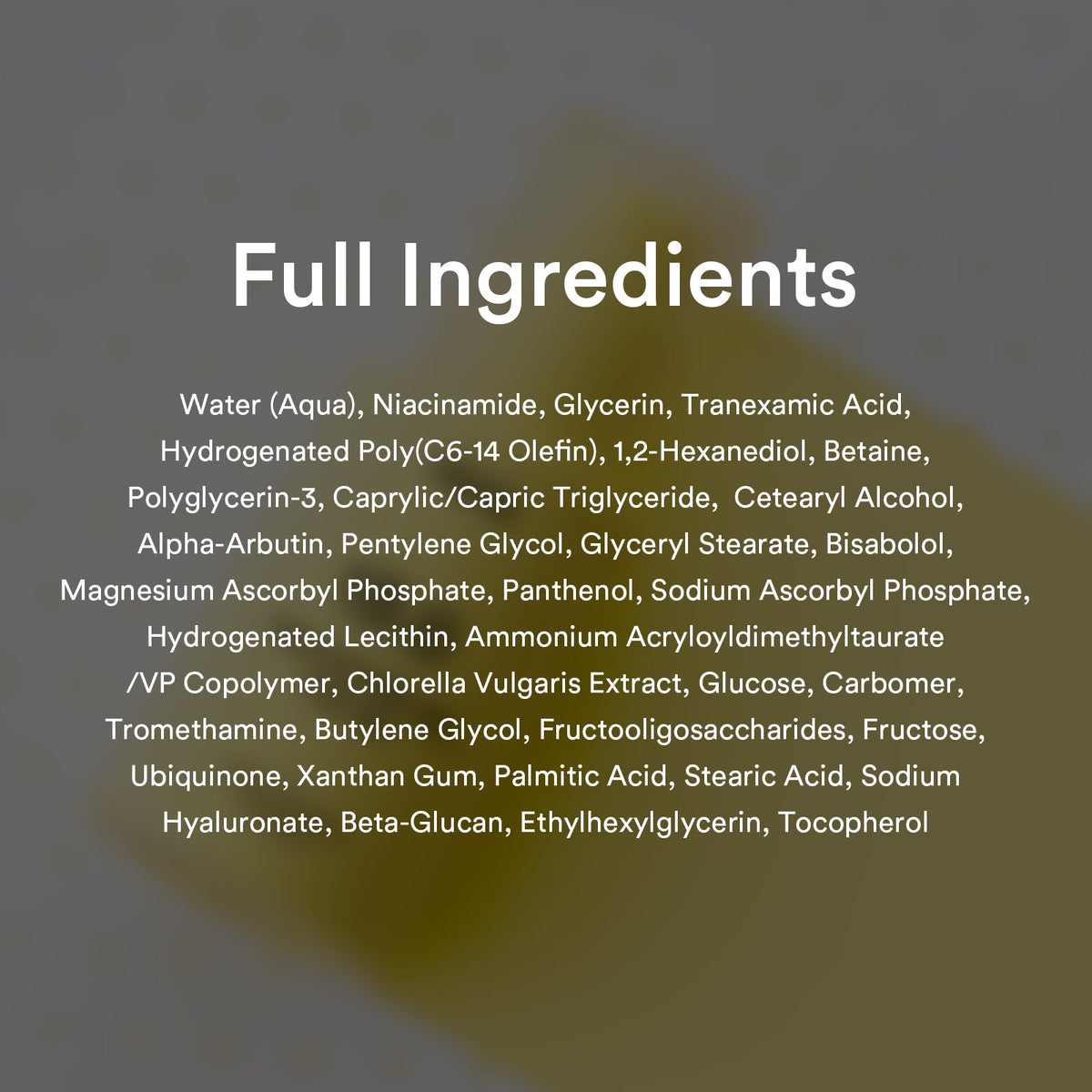 Abib Bright Force Serum 13.0 English product information panel 12