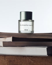 Abib Eau de Parfum Type G 50mL fragrance lifestyle photograph
