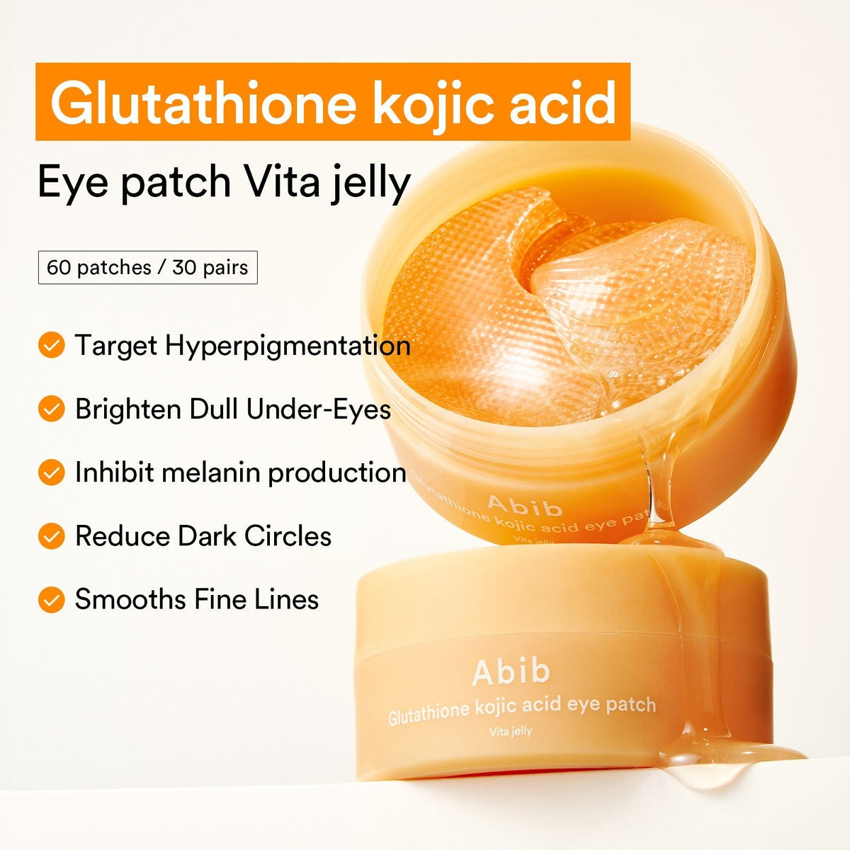 Abib Glutathione Kojic Acid Eye Patch Vita Jelly product information
