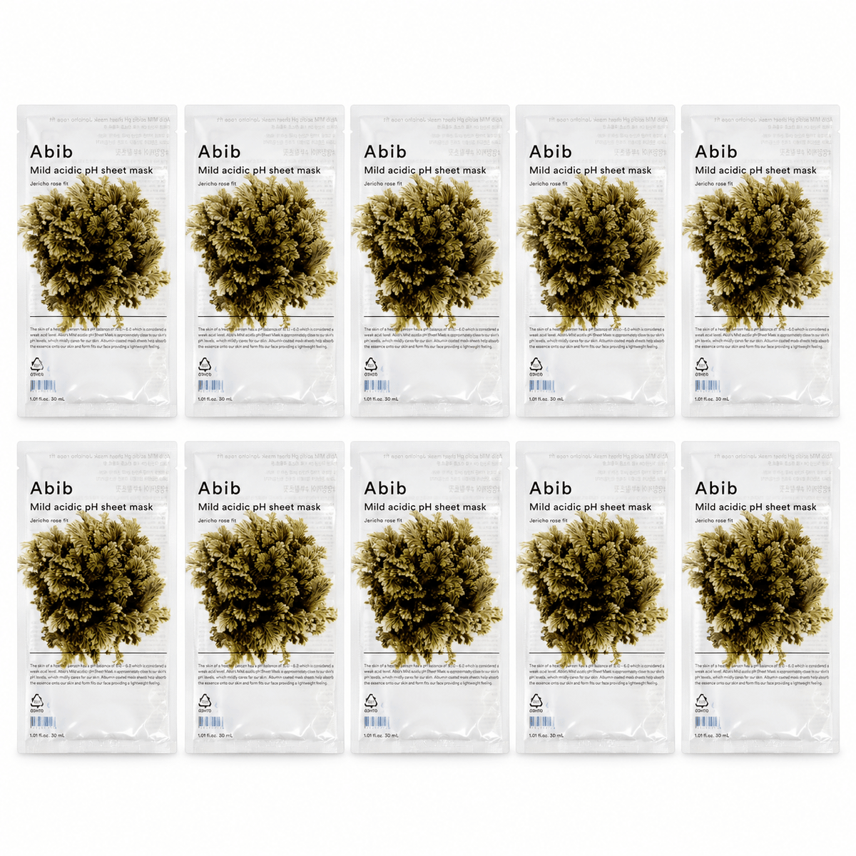 Abib jericho rose fit ten sheet mask sachets
