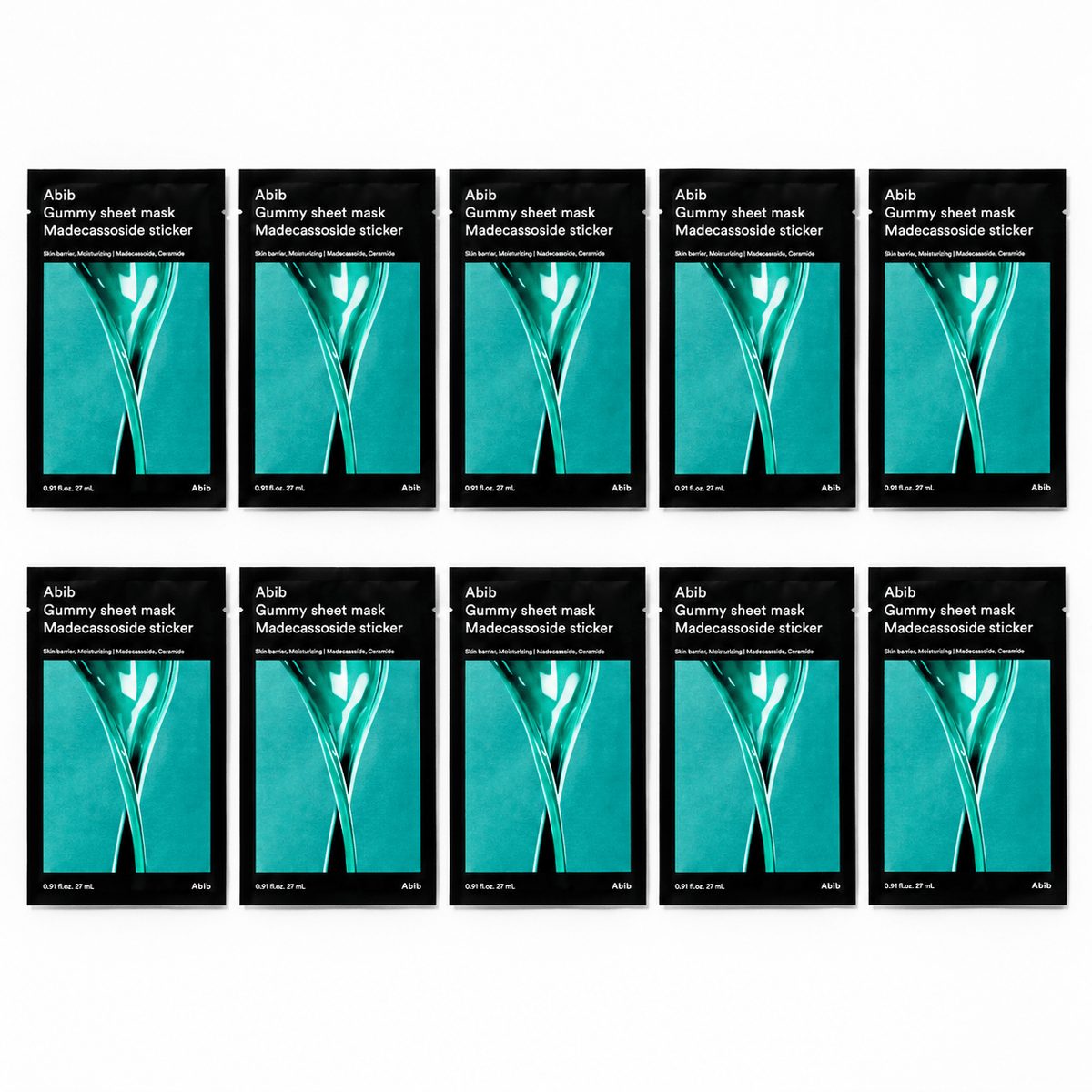 Ten Abib madecassoside sheet mask sachets
