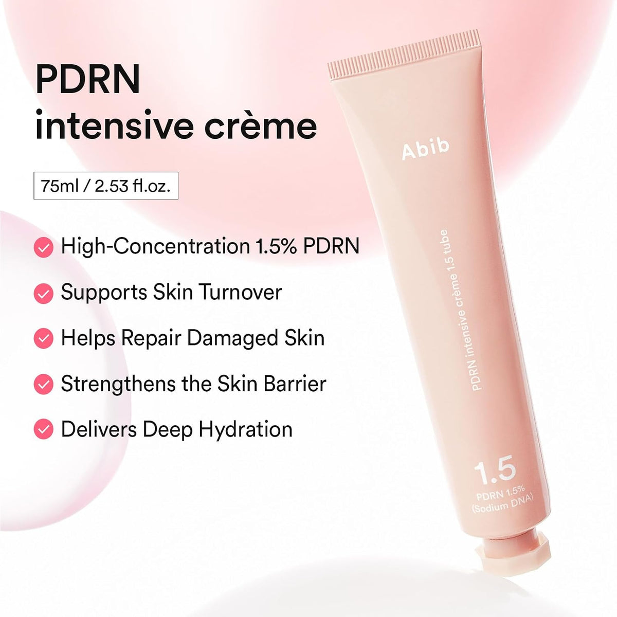 Abib PDRN Intensive Cream 1.5 Tube 75mL English gallery product information 2