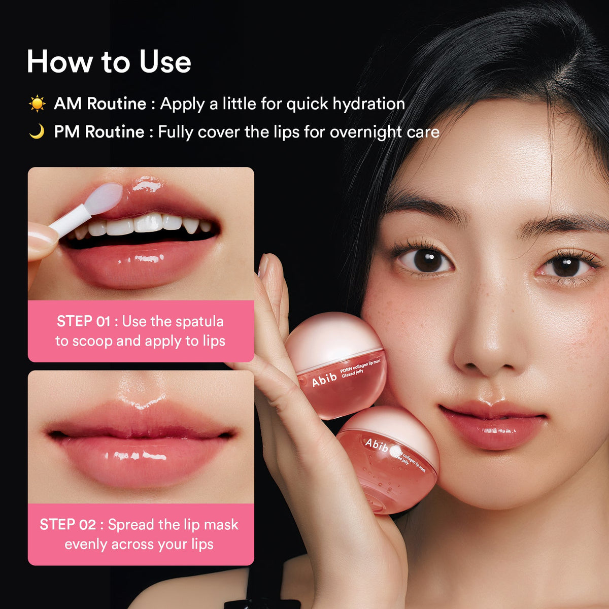 Abib PDRN Collagen Lip Mask Glazed Jelly product information