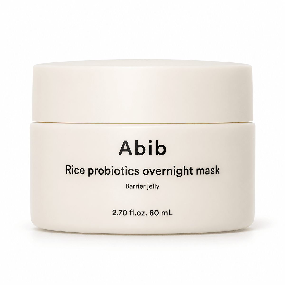 Abib Rice Probiotics Overnight Mask Barrier Jelly 80mL on white background