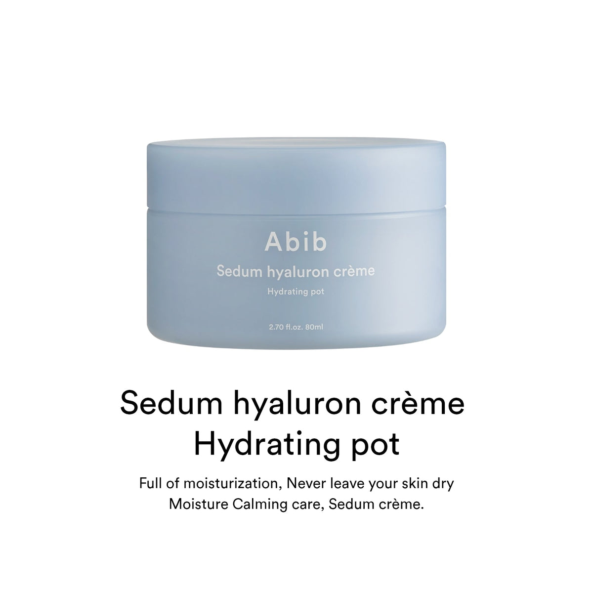 Abib Sedum Hyaluron Crème Hydrating Pot official English detail 1