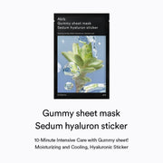 Abib Sedum Hyaluron Gummy Sheet Mask English information hyaluron-sticker 1