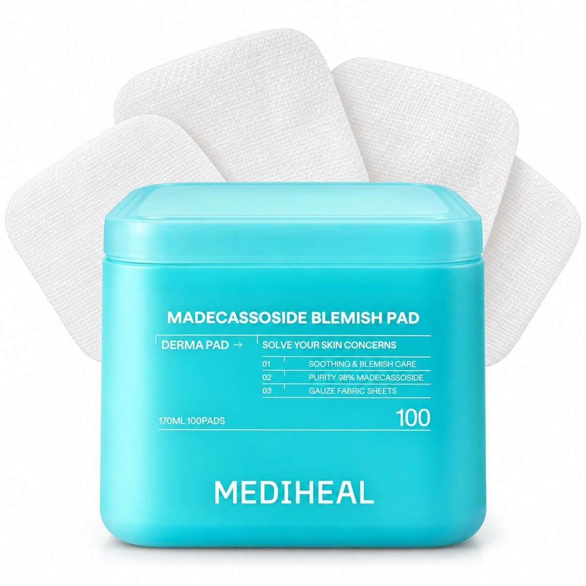 MEDIHEAL Madecassoside Blemish Pad 100 Pads - AHVTE