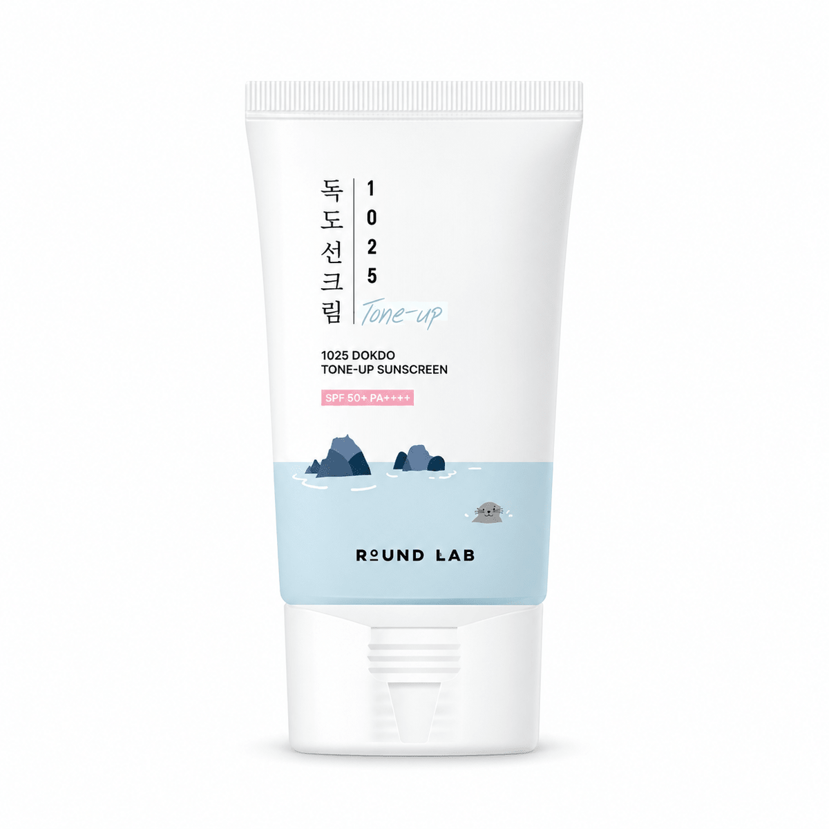 ROUND LAB 1025 Dokdo Tone-Up Sunscreen SPF 50+ PA++++ 50ml on a pure white background