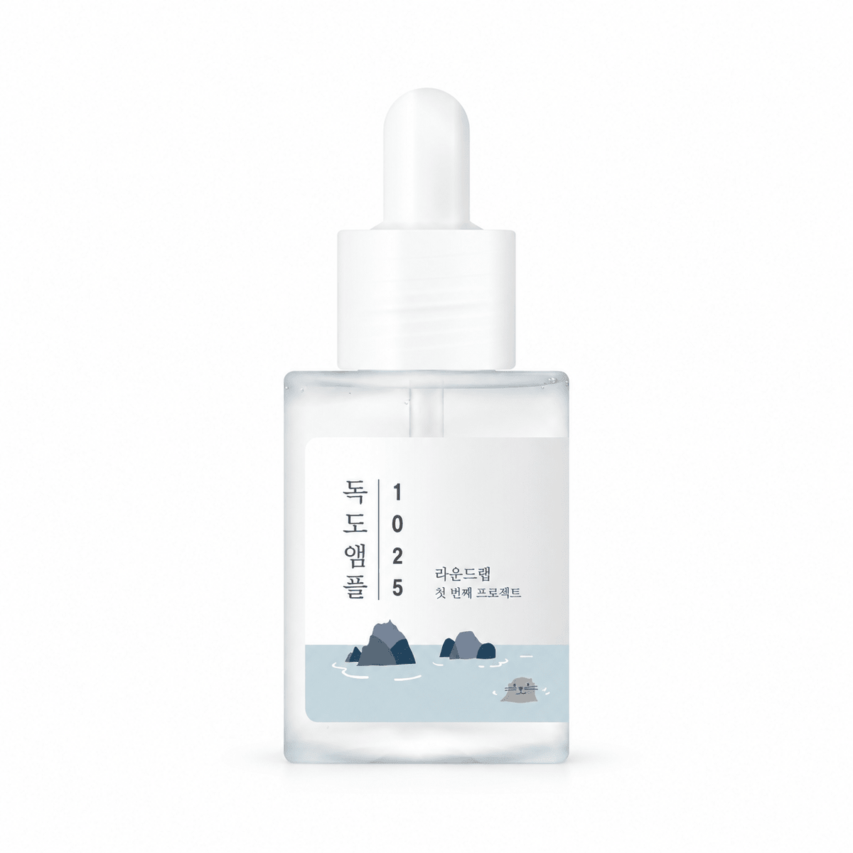 ROUND LAB 1025 Dokdo Ampoule 45g on a pure white background