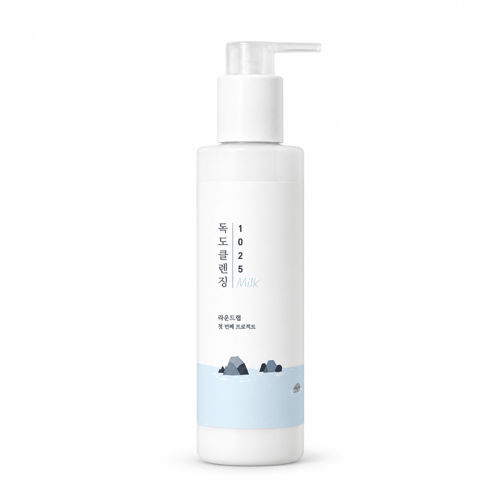 ROUND LAB 1025 Dokdo Cleansing Milk 200ml on a pure white background