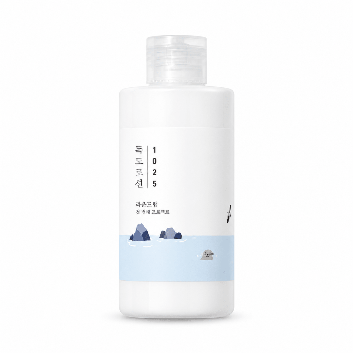 ROUND LAB 1025 Dokdo Lotion 200ml on a pure white background