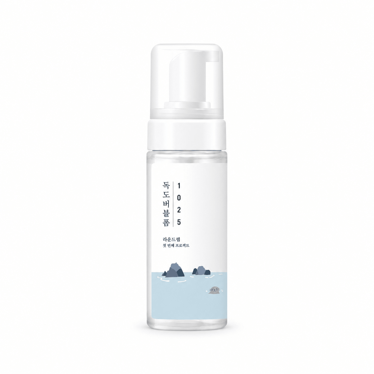 ROUND LAB 1025 Dokdo Bubble Foam 150ml on a pure white background